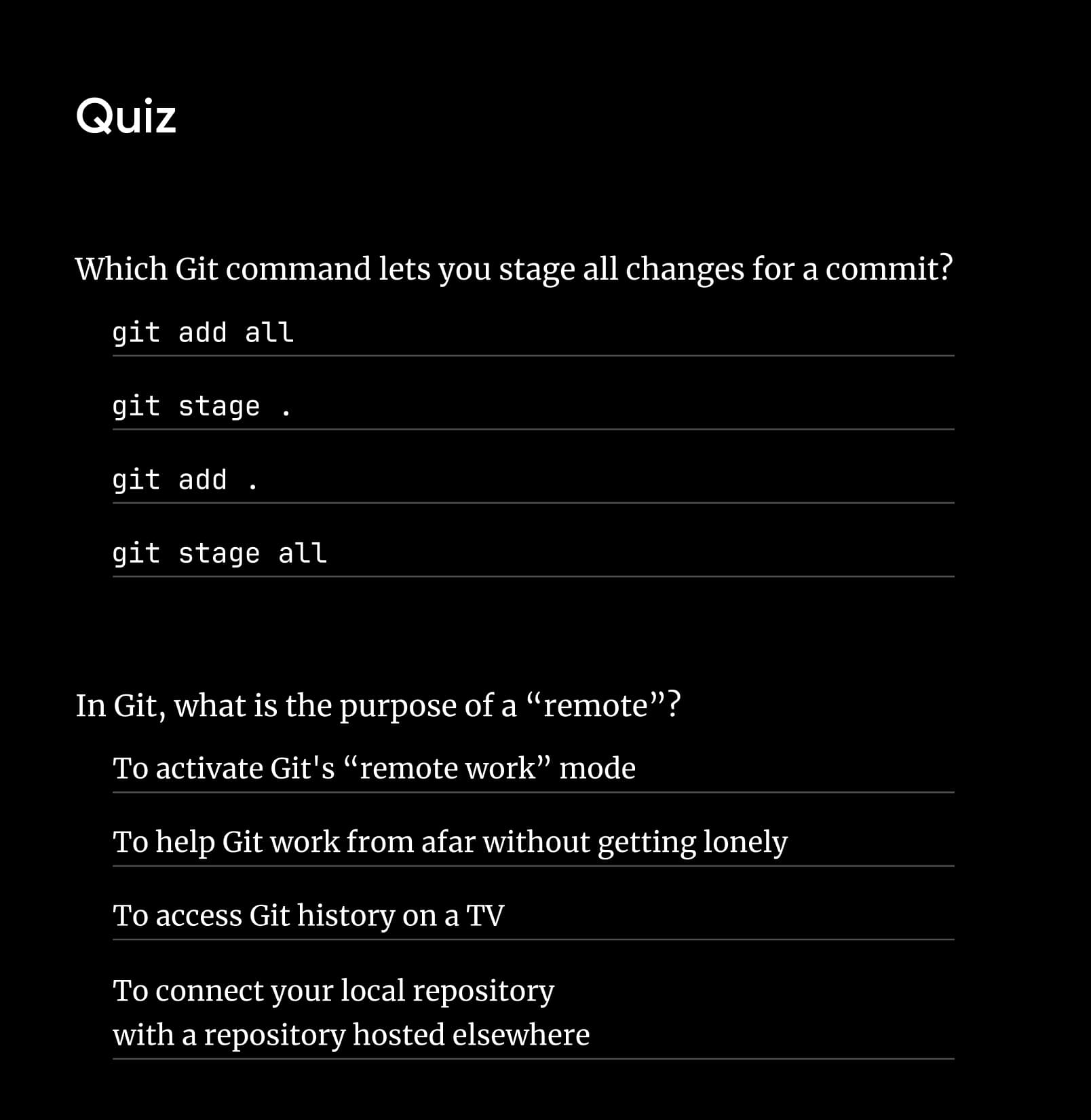 Quiz preview