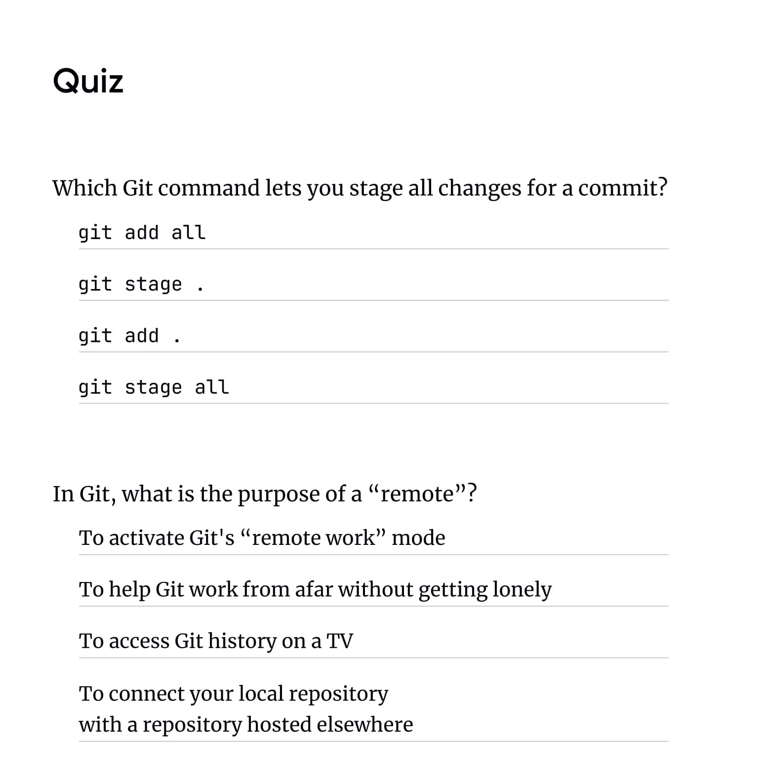 Quiz preview